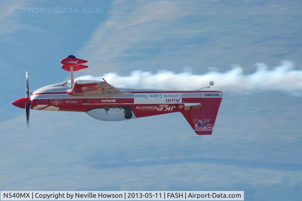 N540MX, 2008 MX Aircraft MX2 C/N 8, Inverted flypast, Stellenbosch Airshow © Neville Howson