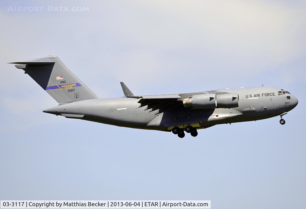 03-3117, 2003 Boeing C-17A Globemaster III C/N P-117, 03-3117