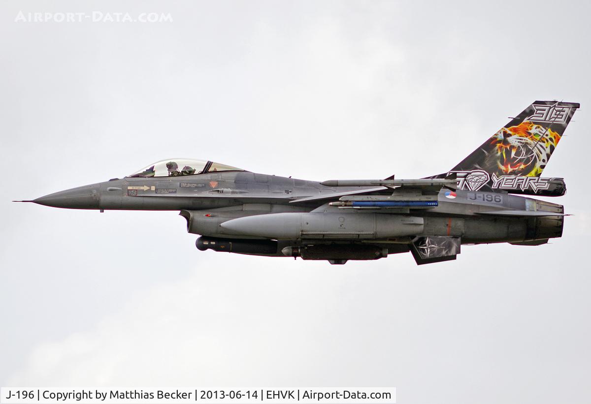 J-196, Fokker F-16AM Fighting Falcon C/N 6D-103, J-196