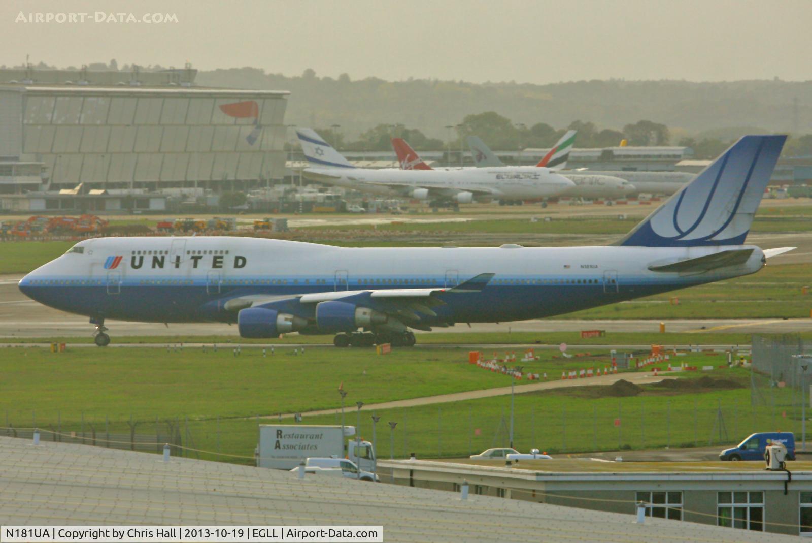 N181UA, 1991 Boeing 747-422 C/N 25278, United