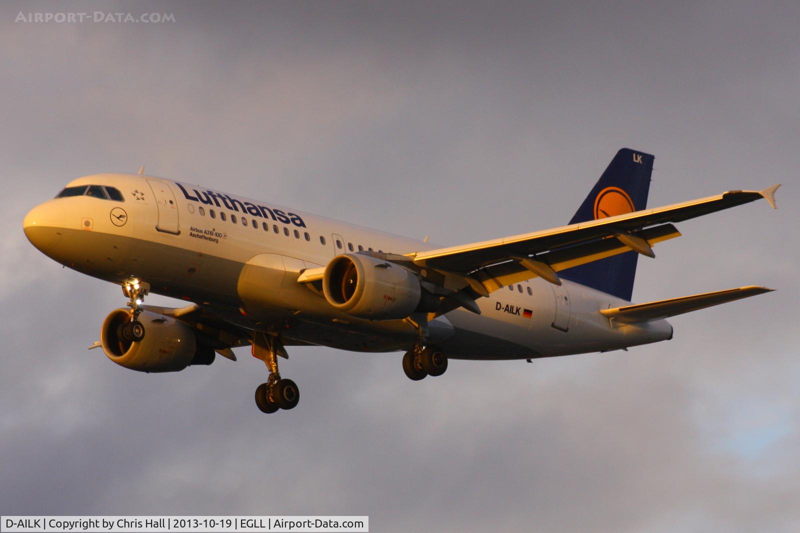 D-AILK, 1997 Airbus A319-114 C/N 679, Lufthansa