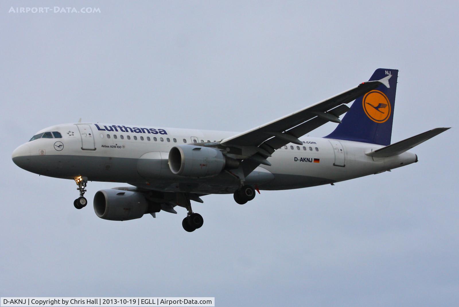 D-AKNJ, 2000 Airbus A319-112 C/N 1172, Lufthansa