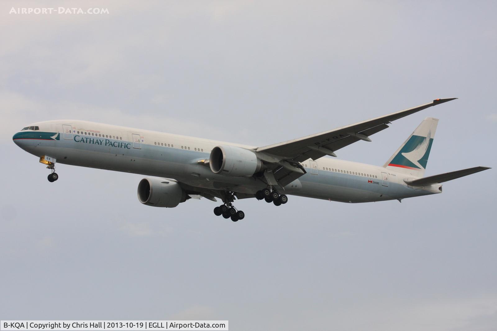 B-KQA, 2012 Boeing 777-367/ER C/N 37898, Cathay Pacific