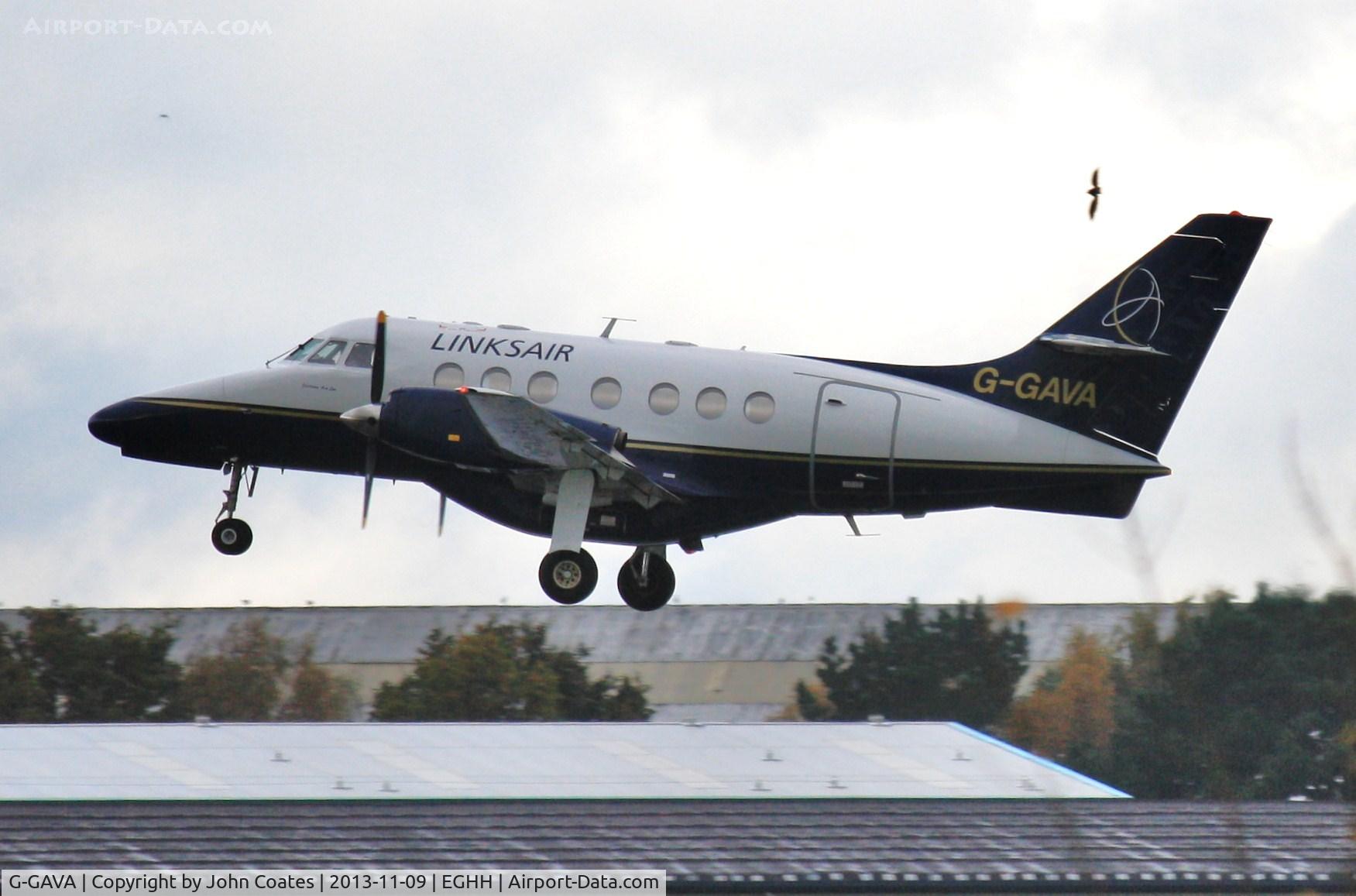 G-GAVA, 1987 British Aerospace BAe-3112 Jetstream 31 C/N 785, Departing in the rain.