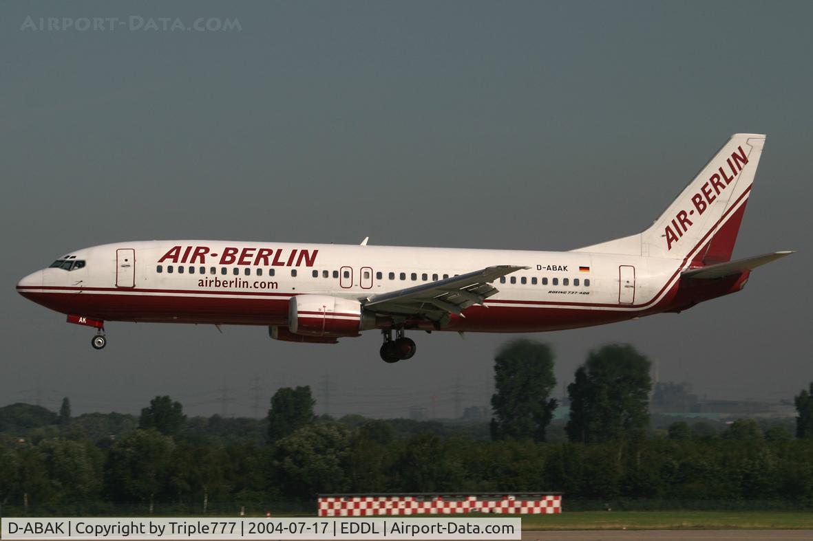 D-ABAK, 1996 Boeing 737-46J C/N 28271, Air Berlin