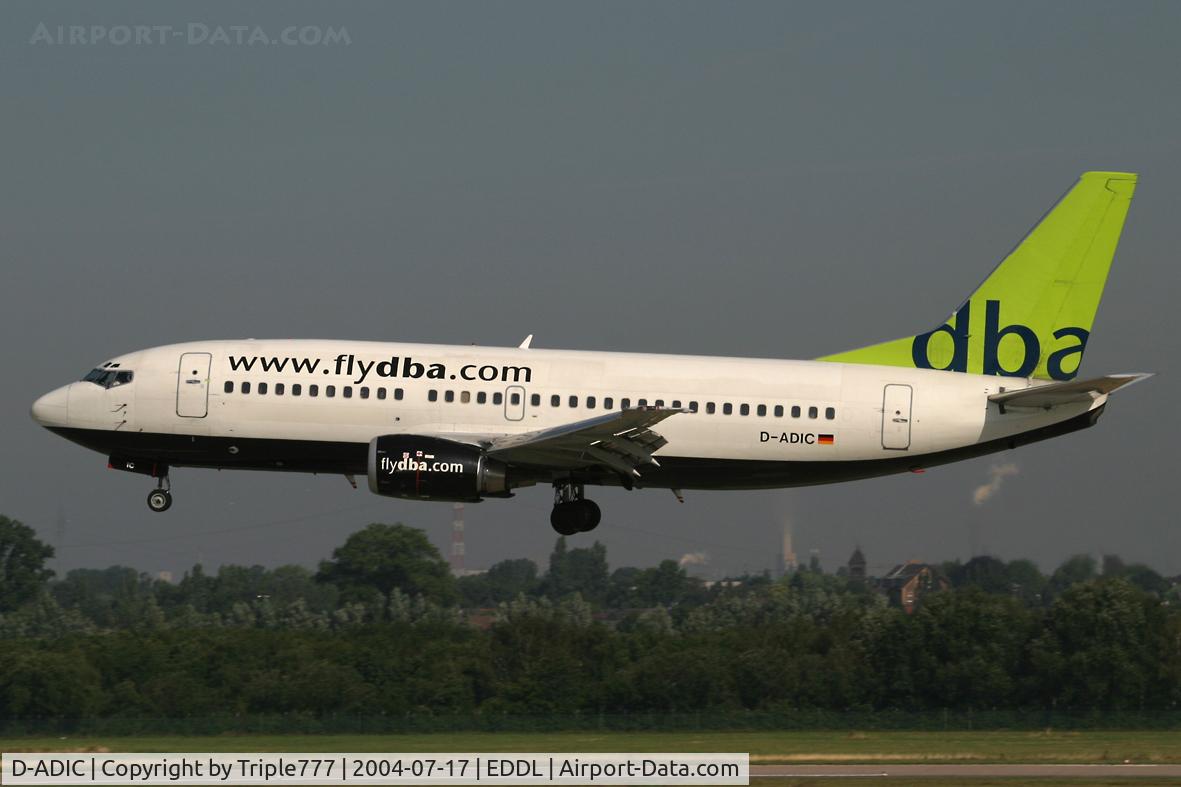 D-ADIC, 1999 Boeing 737-36Q C/N 30335, flydba