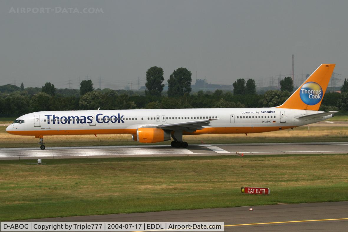 D-ABOG, 1999 Boeing 757-330 C/N 29014, Thomas Cook