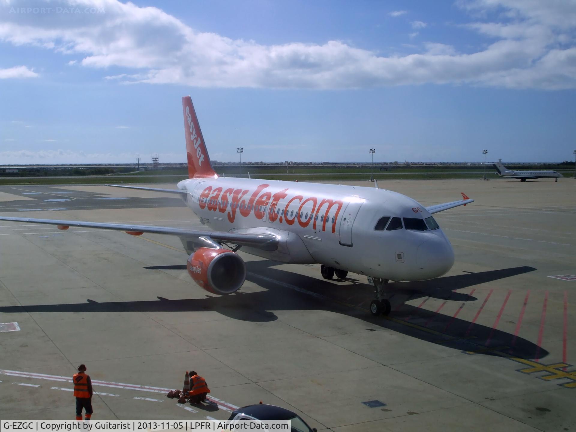 G-EZGC, 2010 Airbus A319-111 C/N 4444, Just arrived from Gatwick I think