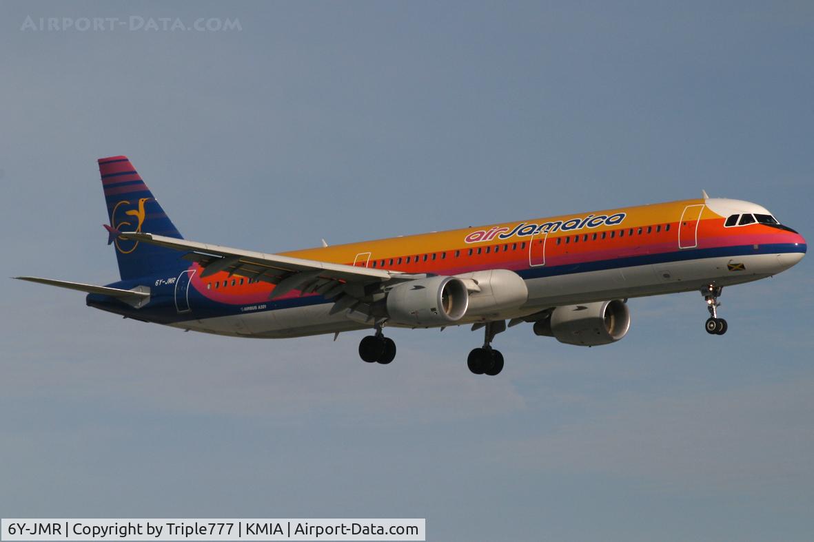6Y-JMR, 2003 Airbus A321-211 C/N 1905, Air Jamaica