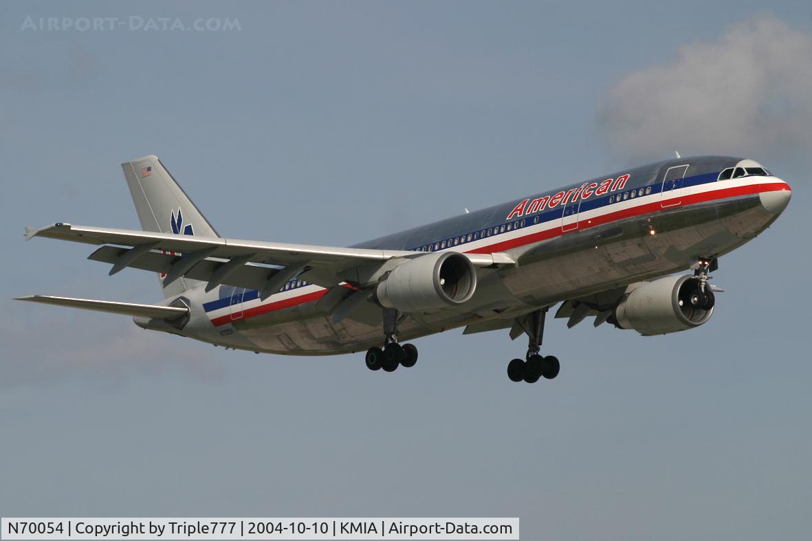N70054, 1988 Airbus A300B4-605R C/N 461, American Airlines