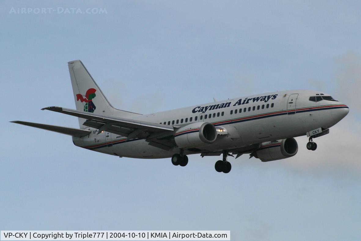 VP-CKY, 1992 Boeing 737-3Q8 C/N 26282, Cayman Airways