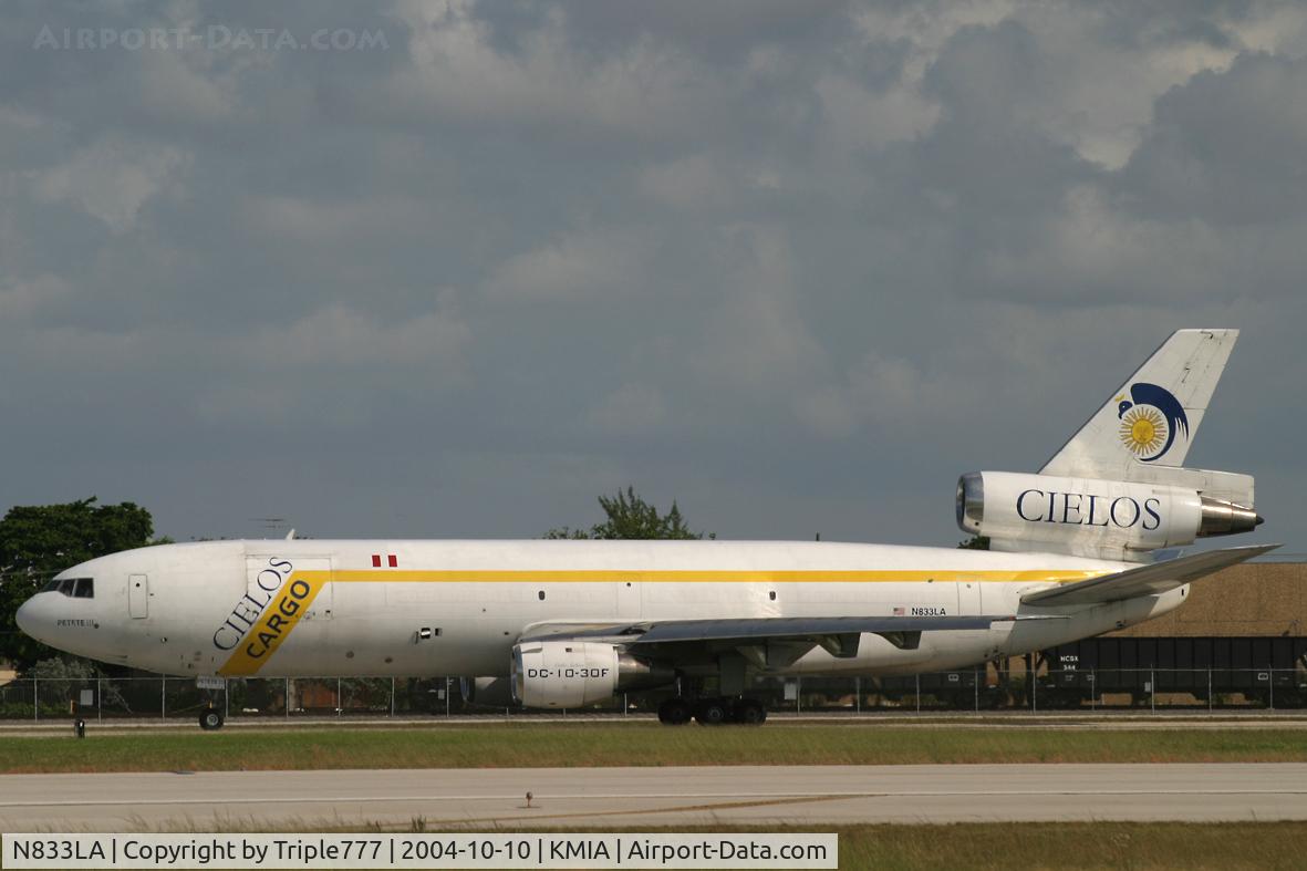 N833LA, 1974 McDonnell Douglas DC-10-30F C/N 46937, Cielos Del Peru