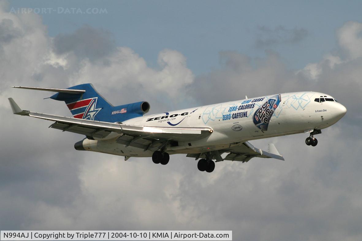N994AJ, 1975 Boeing 727-233F C/N 20942, Amerijet International Zero Caffeine