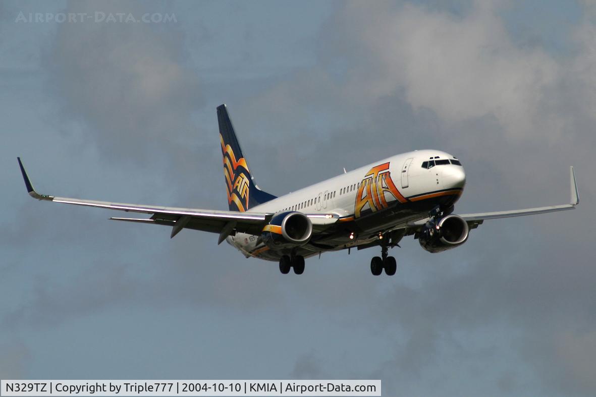 N329TZ, 2002 Boeing 737-83N C/N 32615, ATA Airlines