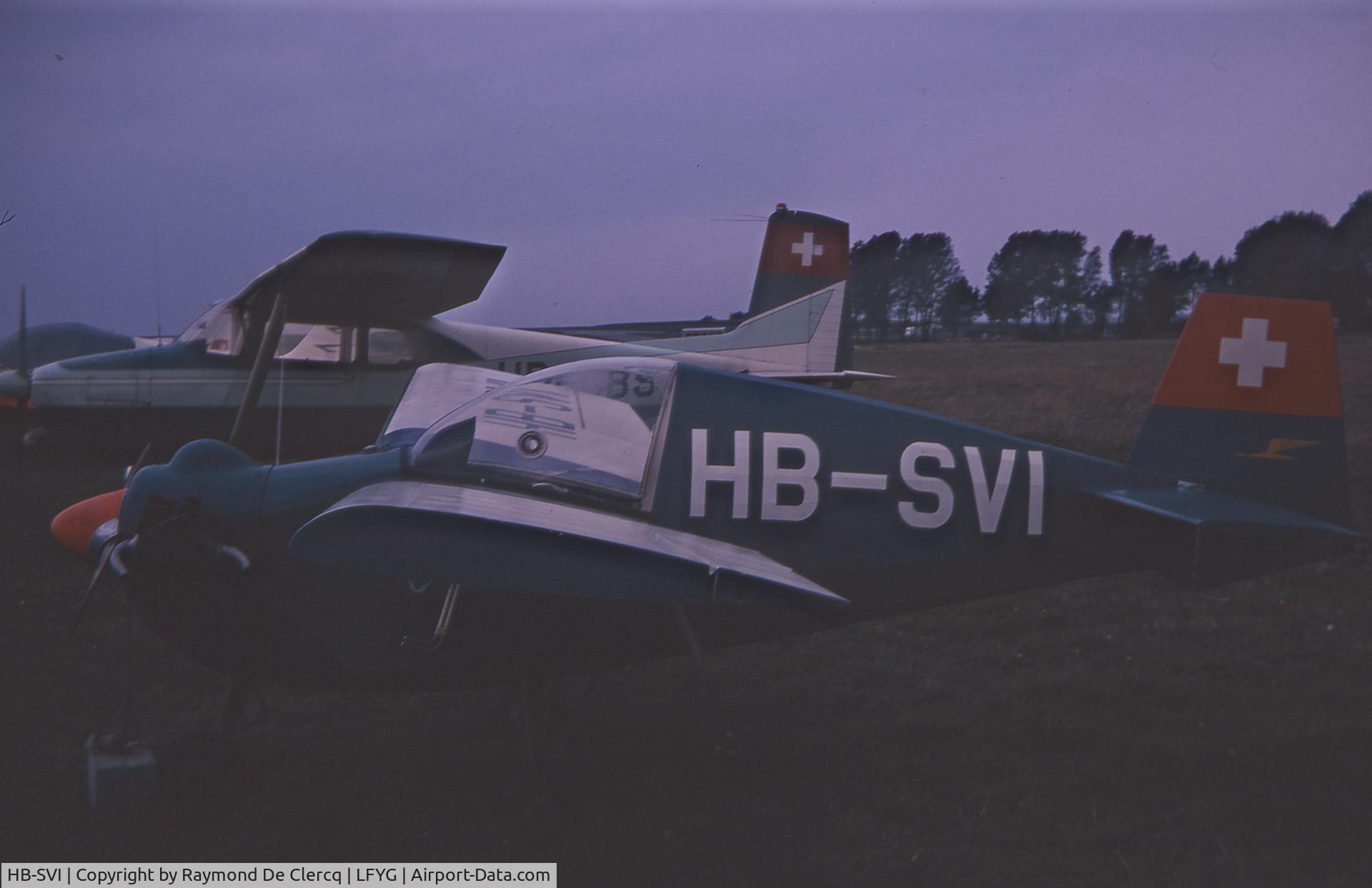 HB-SVI, 1960 Tipsy T.66 Nipper 2 C/N 53, Cambrai,summer 1976.