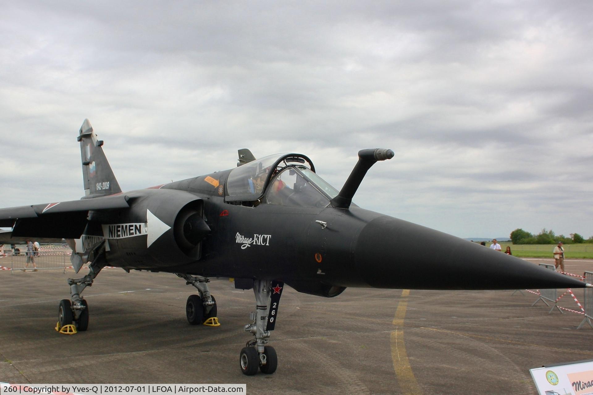 260, Dassault Mirage F.1CT C/N 260, French Air Force Dassault Mirage F1 CT, Static Display, Avord Air Base 702 (LFOA)