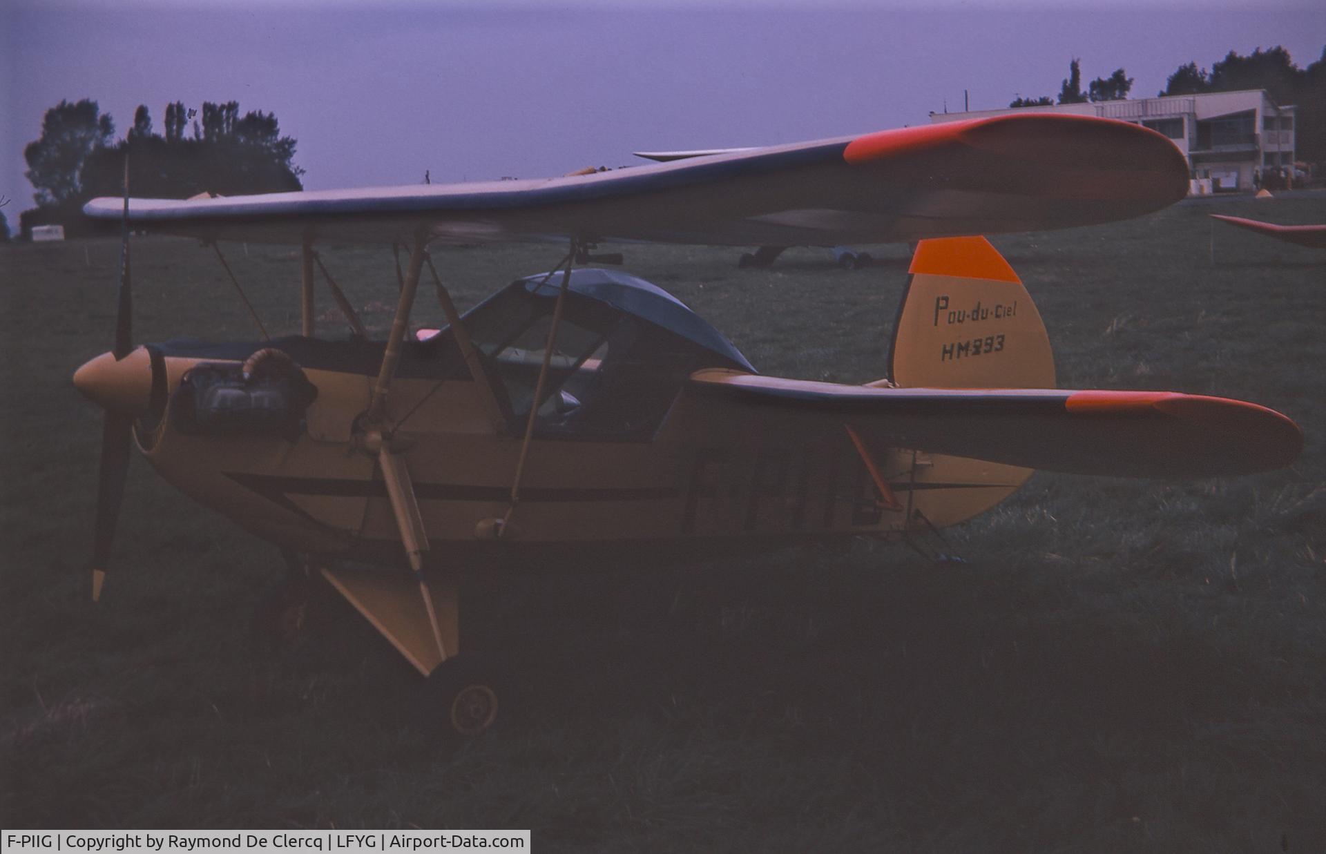 F-PIIG, Mignet HM.293 Pou-du-Ciel C/N 500, Cambrai, summer 1976.