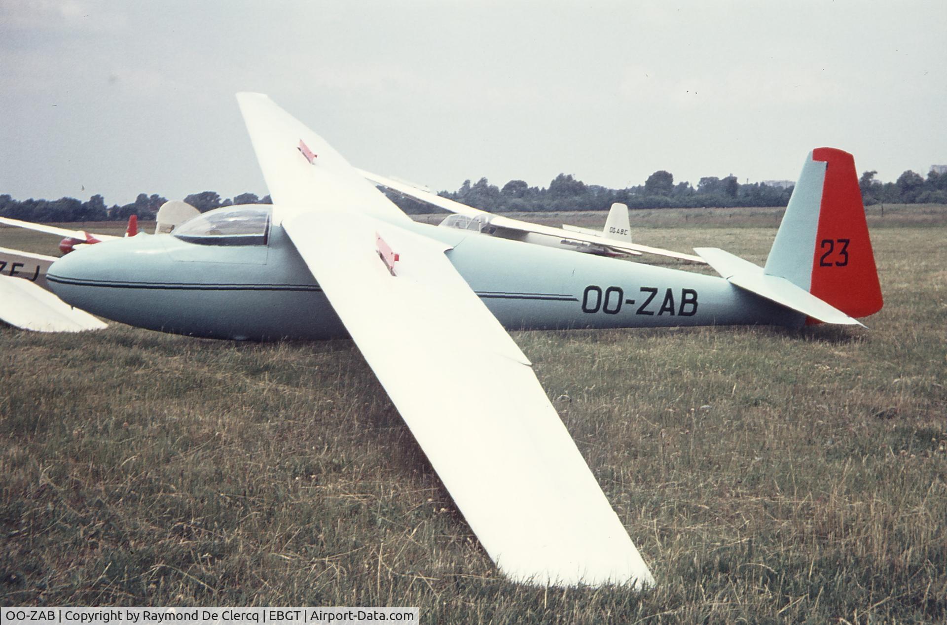 OO-ZAB, 1958 Schleicher Ka-6E Rhonsegler C/N 204, Gent  1970