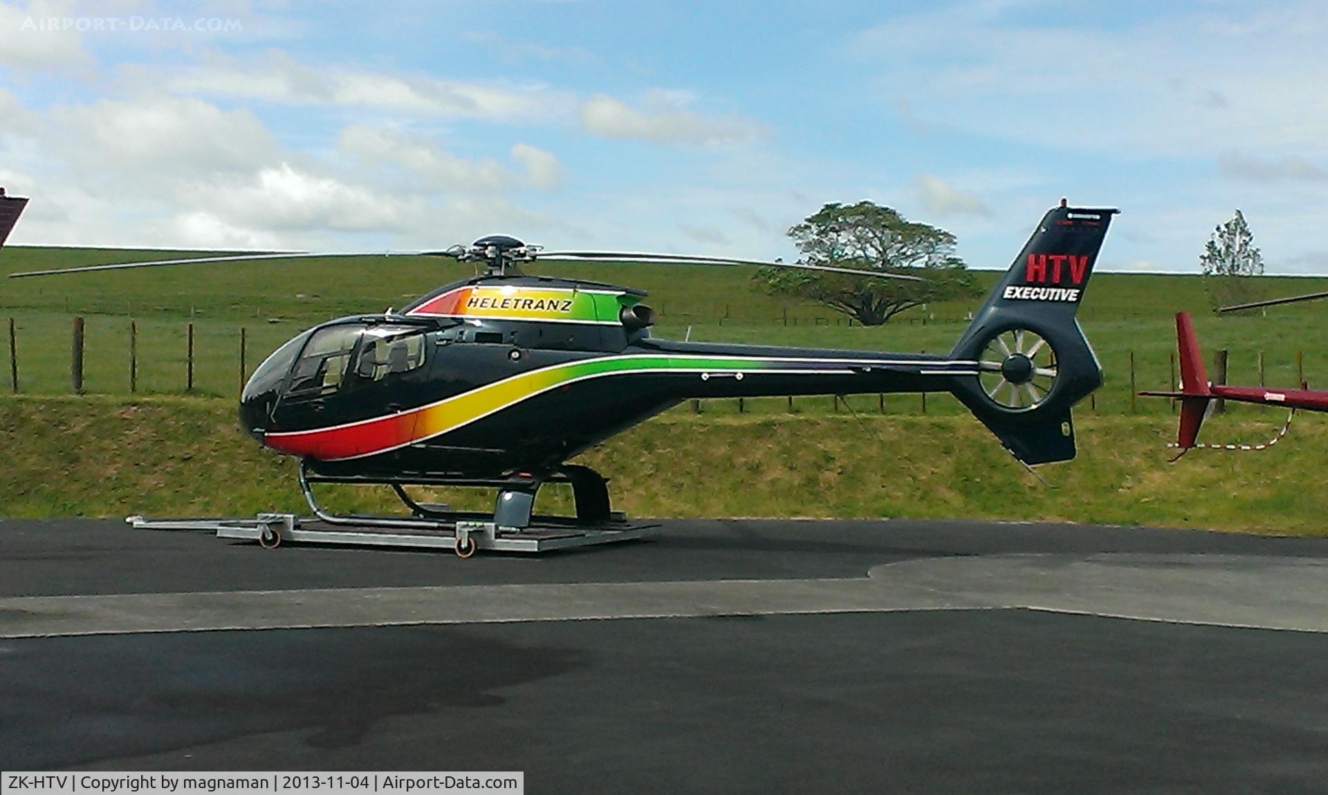 ZK-HTV, 1999 Eurocopter EC-120B Colibri C/N 1041, At helitranz base in Rosedale