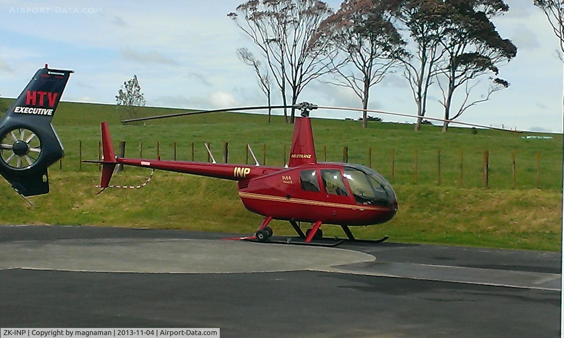 ZK-INP, Robinson R44 Raven C/N 11524, At Rosedale heliport