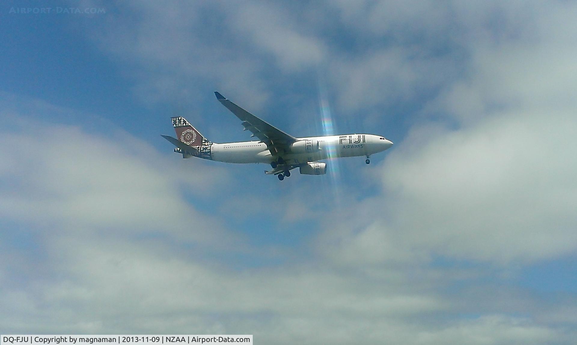 DQ-FJU, 2013 Airbus A330-243 C/N 1416, On finals to nzaa