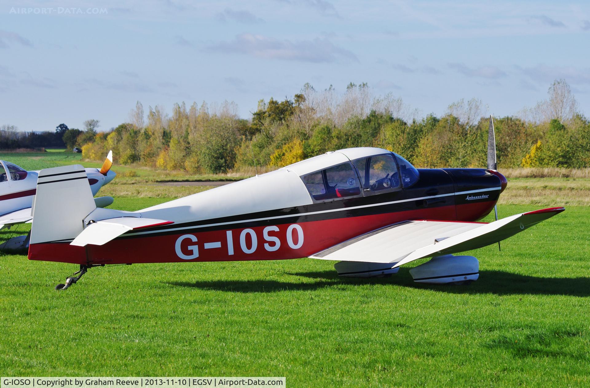 G-IOSO, 1961 CEA Jodel DR.1050 Ambassadeur C/N 46, Parked at Old Buckenham.