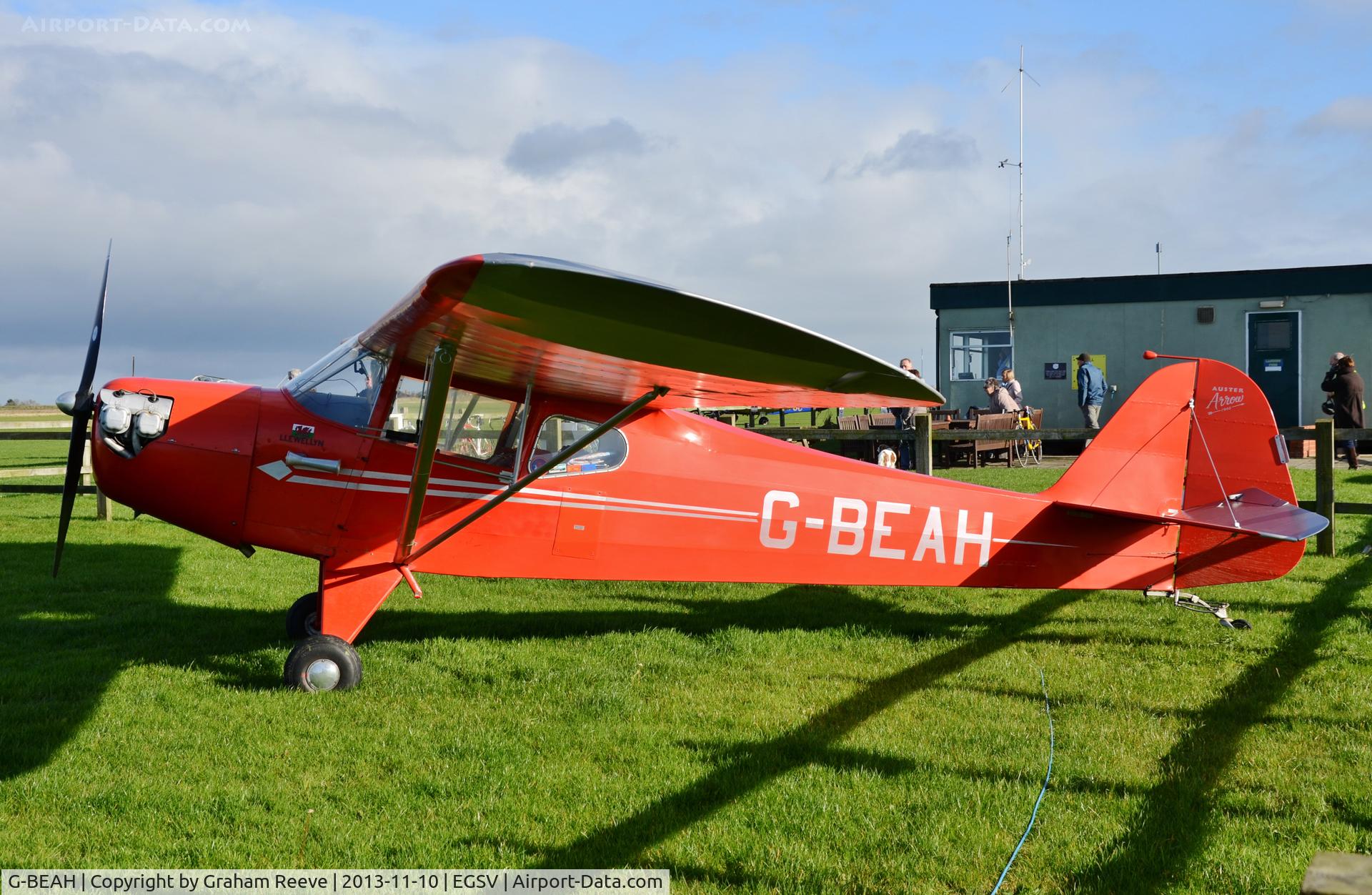 G-BEAH, 1946 Auster J-2 Arrow C/N 2366, Parked at Old Buckenham.
