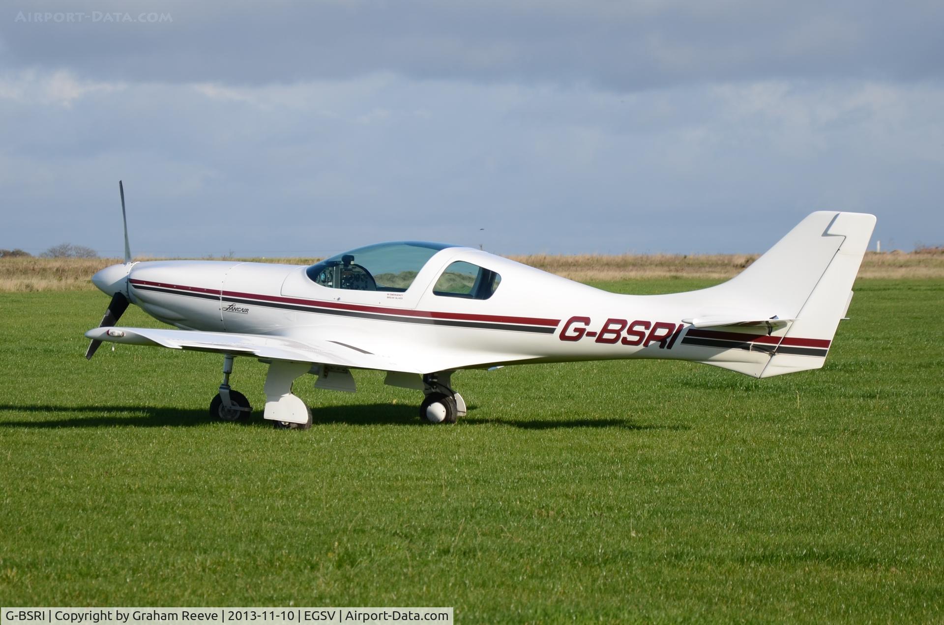 G-BSRI, 1992 Lancair 235 C/N PFA 191-11467, Parked at Old Buckenham.
