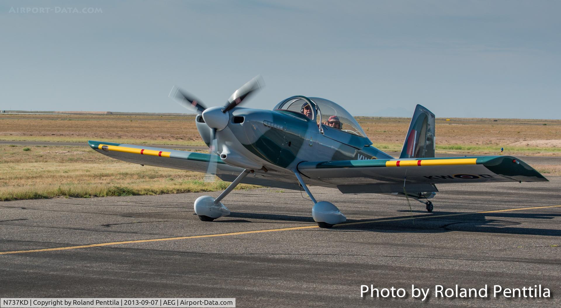 N737KD, 2007 Vans RV-8 C/N 81504, seen at Double Eagle II at the 2013 EAA Chapter 179 Fly-in