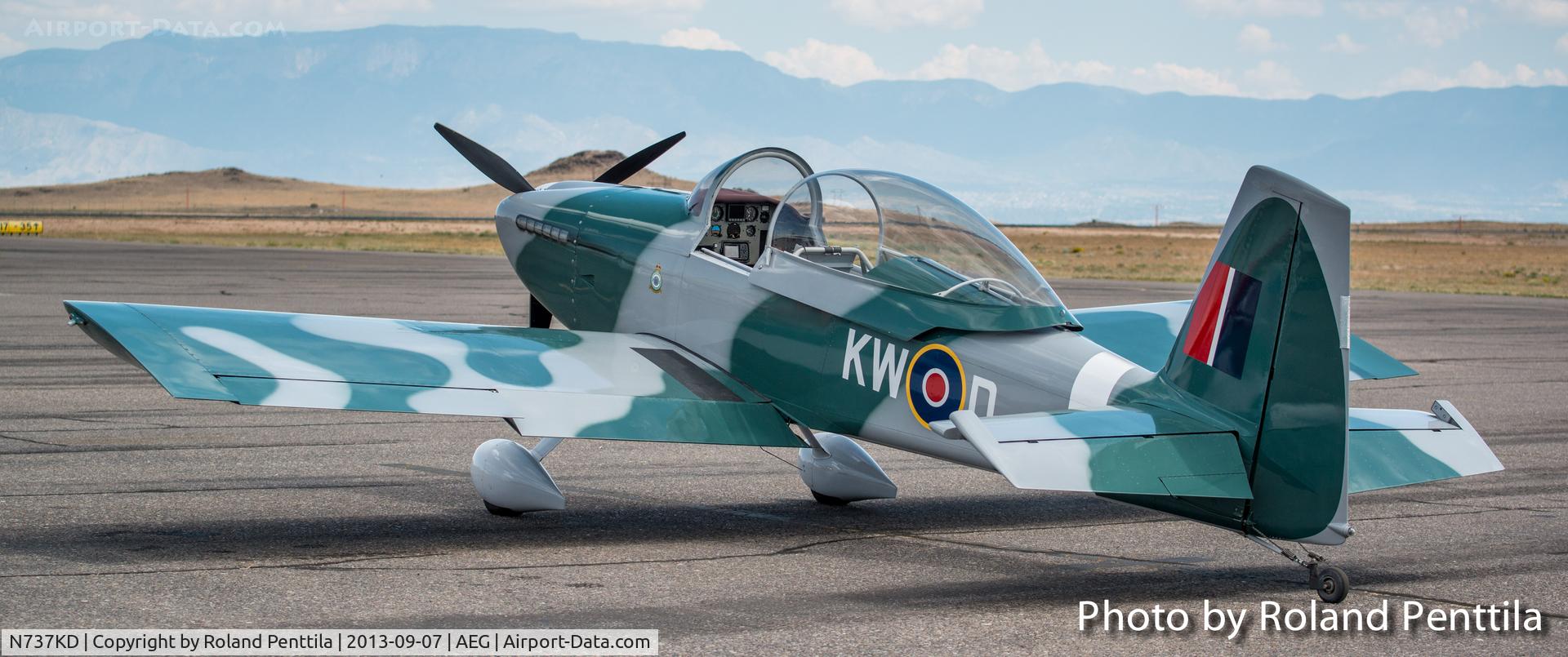 N737KD, 2007 Vans RV-8 C/N 81504, seen at Double Eagle II at the 2013 EAA Chapter 179 Fly-in