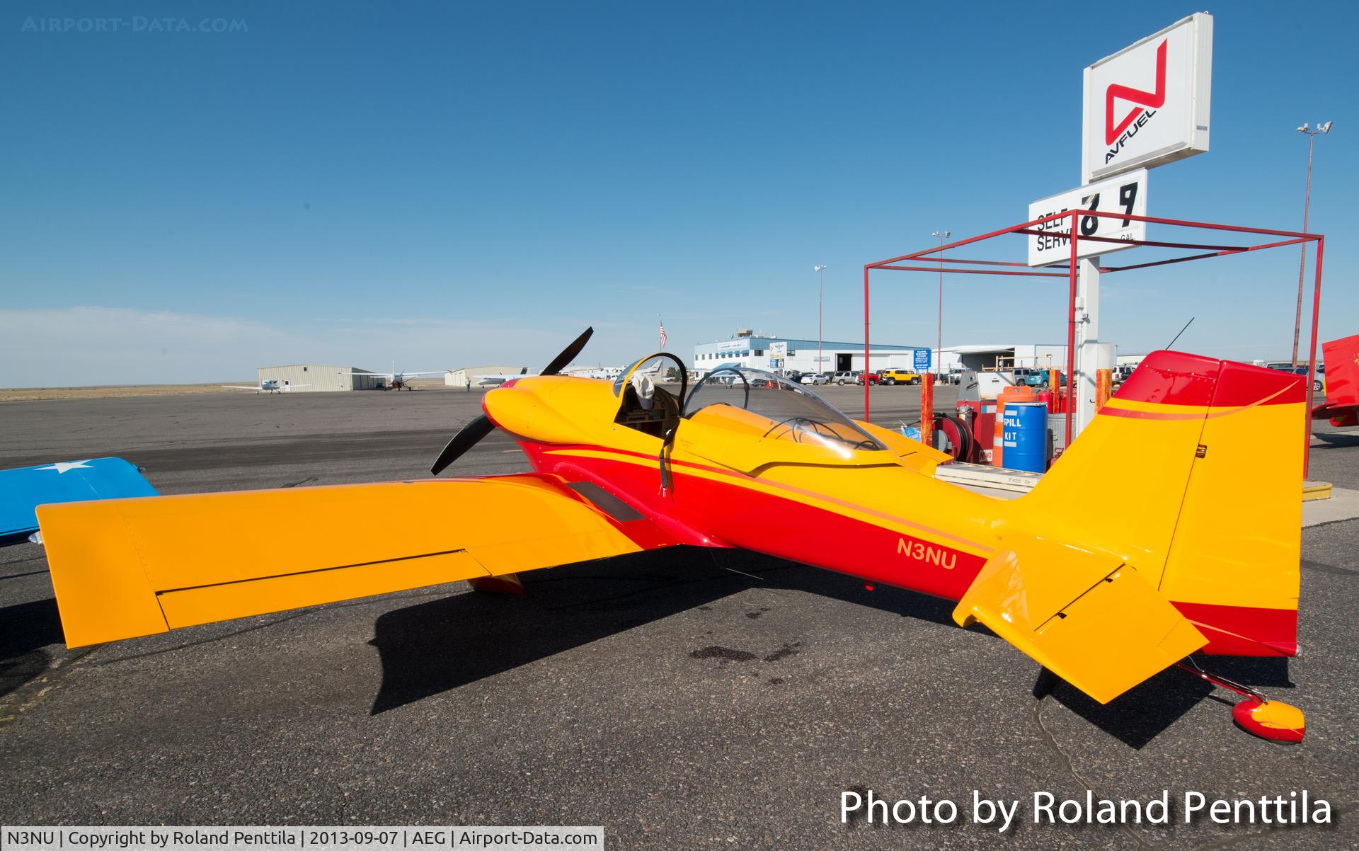 N3NU, Vans RV-3B C/N 11429, Owned by John Nystrom of Placitas, New Mexico.  This plane is part of the aerial demonstration team called 