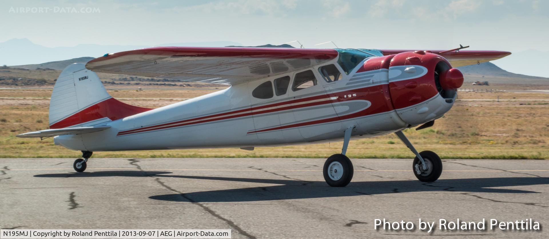 N195MJ, 1952 Cessna 195 C/N 7882, Owned by Roald Lutz of Sandia Park, NM