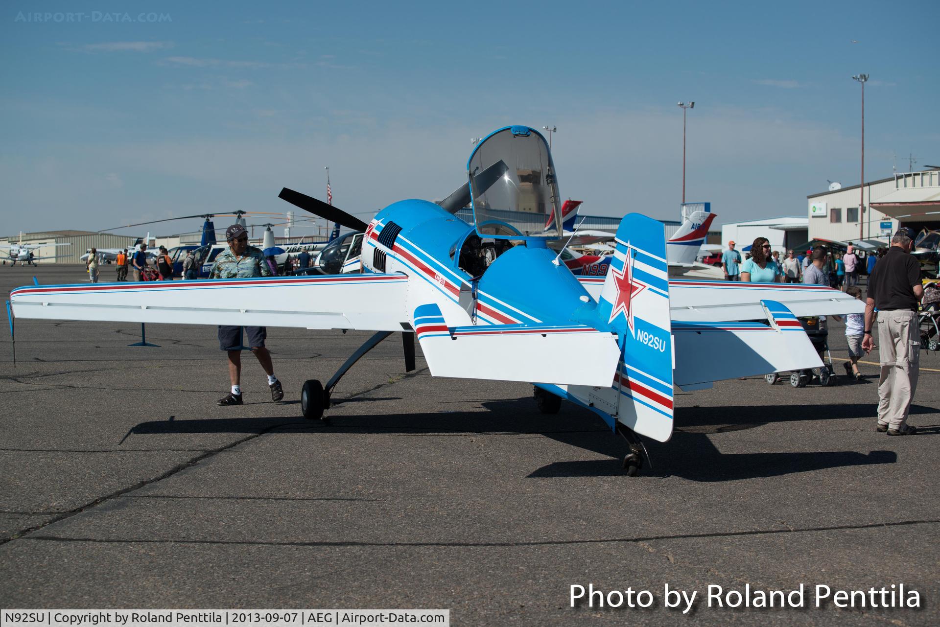 N92SU, 1992 Sukhoi SU-26MX C/N 53-01, Owned by John Kaiser of Santa Fe, NM