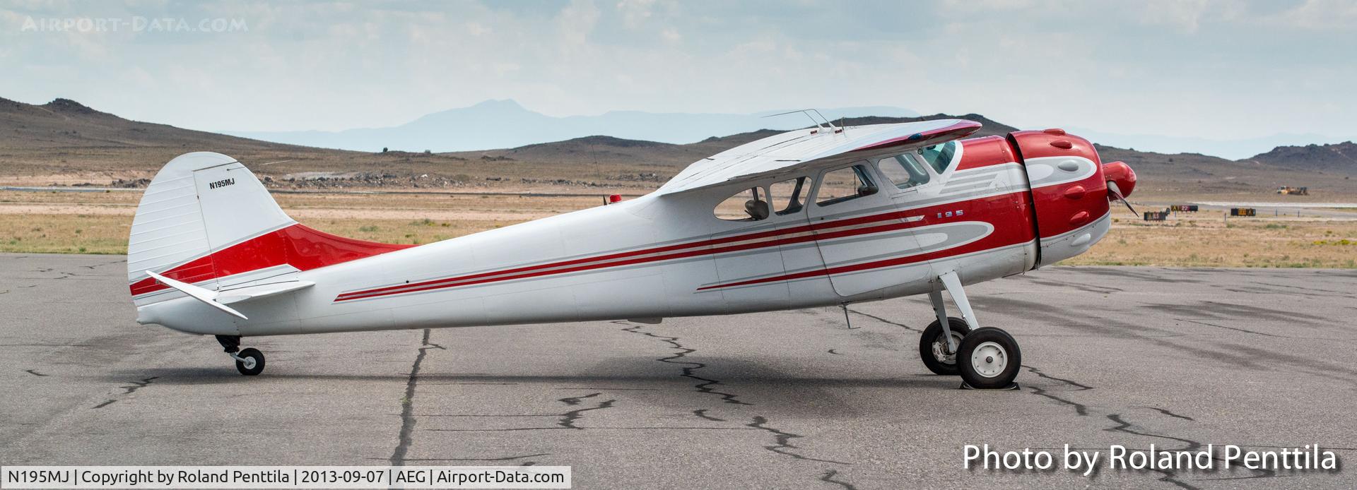 N195MJ, 1952 Cessna 195 C/N 7882, owner:  Roald Lutz of Sandia Park, New Mexico