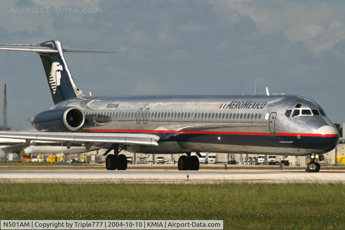 N501AM, 1984 McDonnell Douglas MD-82 (DC-9-82) C/N 49188, Aeromexico