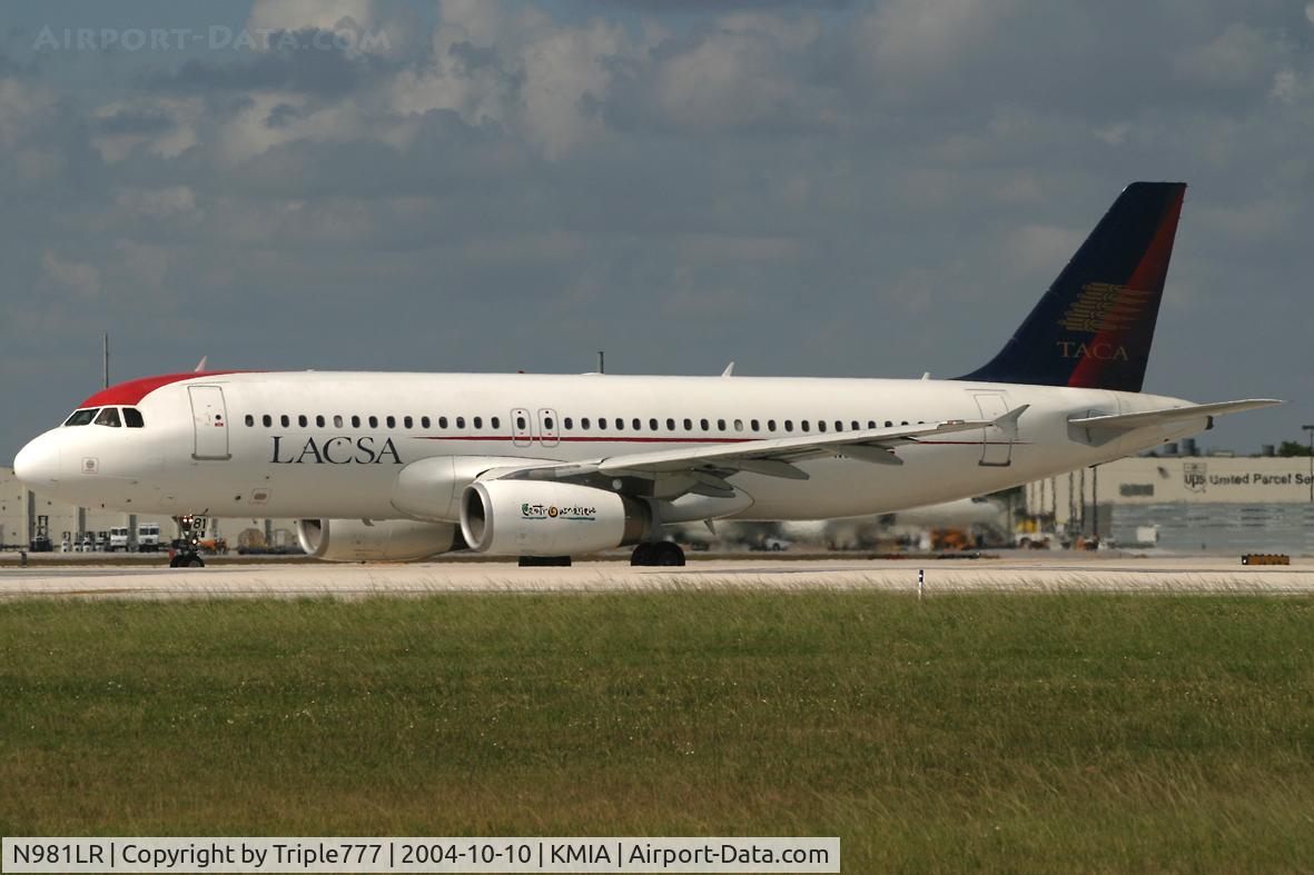 N981LR, 1995 Airbus A320-233 C/N 558, LACSA