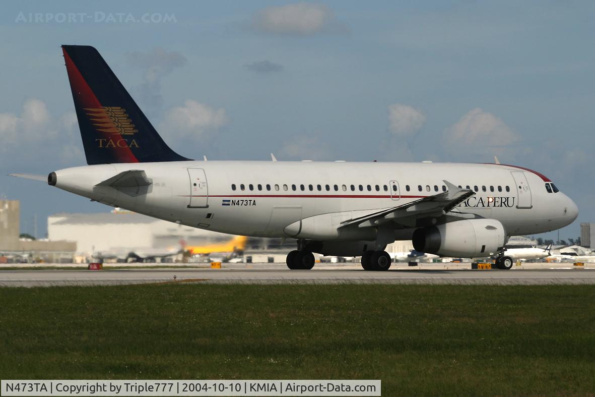 N473TA, 1999 Airbus A319-132 C/N 1140, TACA Peru