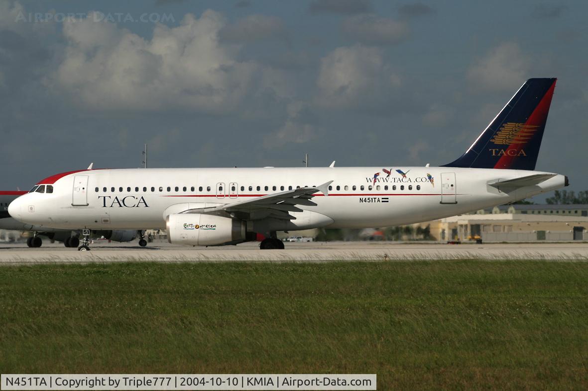 N451TA, 1997 Airbus A320-233 C/N 733, TACA Airlines