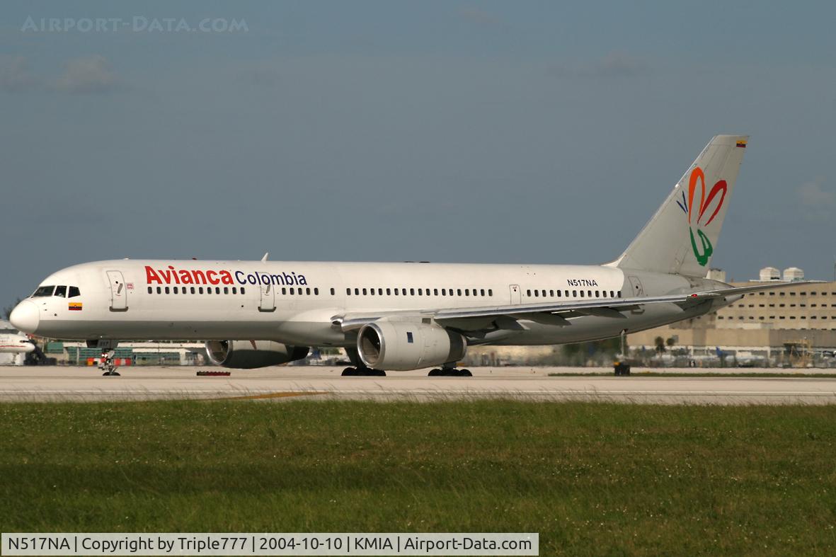 N517NA, 1988 Boeing 757-28A C/N 24260, Avianca Colombia