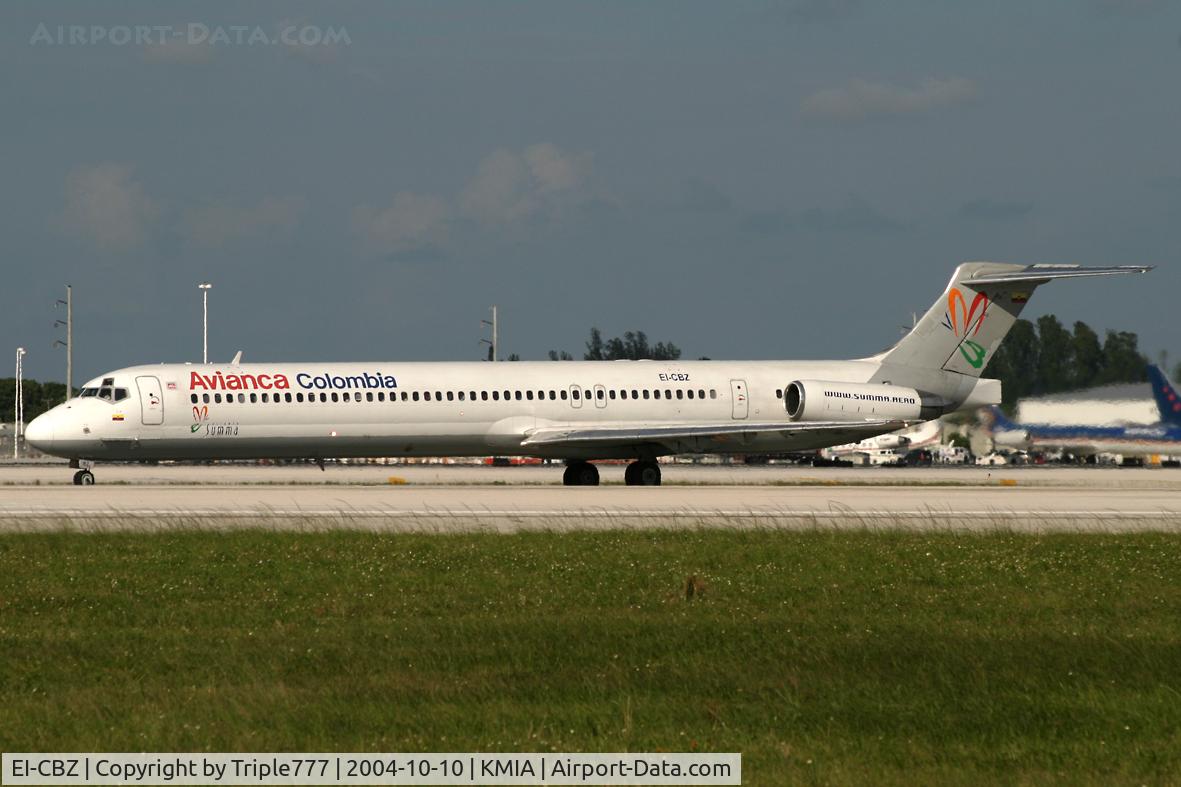 EI-CBZ, 1991 McDonnell Douglas MD-83 (DC-9-83) C/N 49945, Avianca Colombia