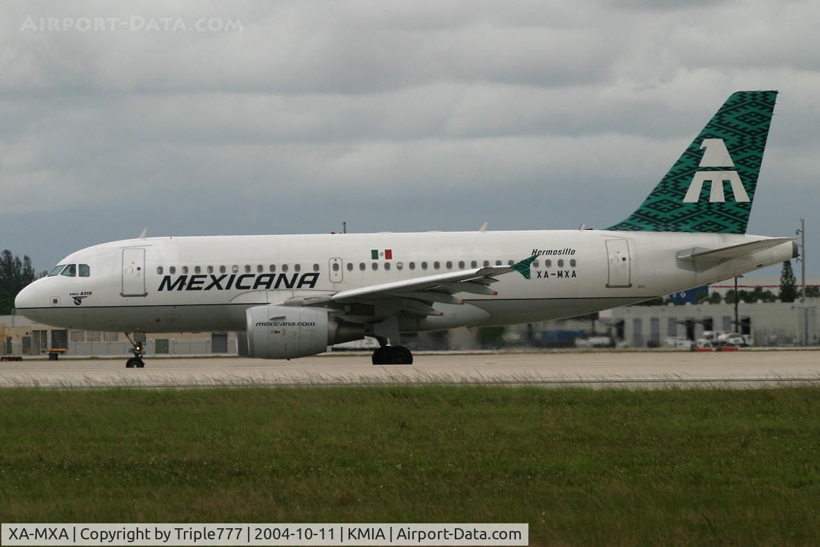 XA-MXA, 2004 Airbus A319-112 C/N 2078, Mexicana
