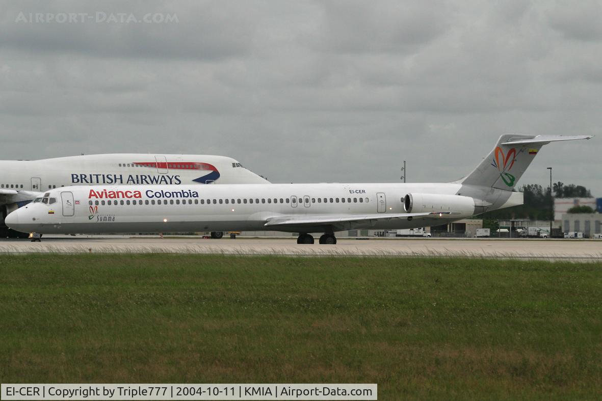 EI-CER, 1992 McDonnell Douglas MD-83 (DC-9-83) C/N 53125, Avianca