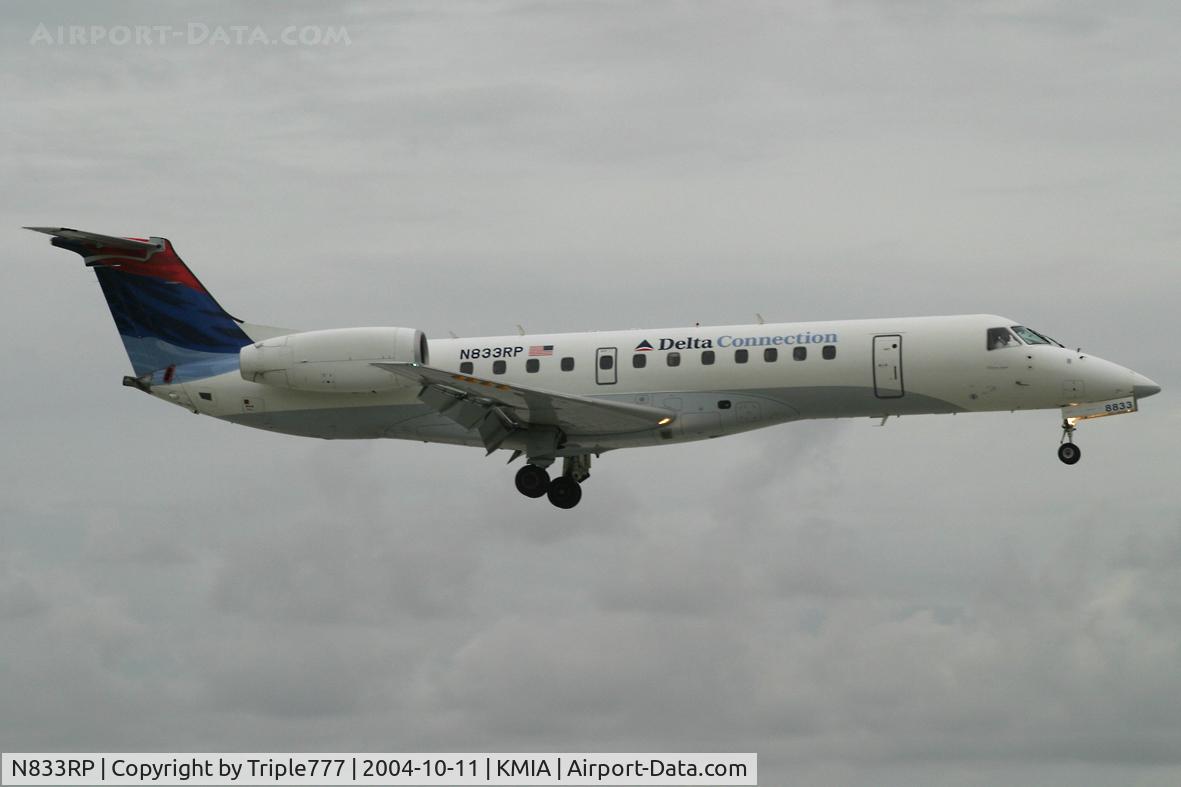 N833RP, 2003 Embraer ERJ-135LR (EMB-135LR) C/N 145687, Delta Connection