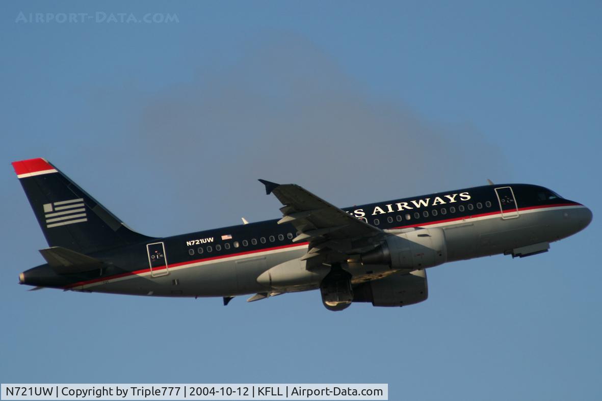 N721UW, 1999 Airbus A319-112 C/N 1095, US Airways