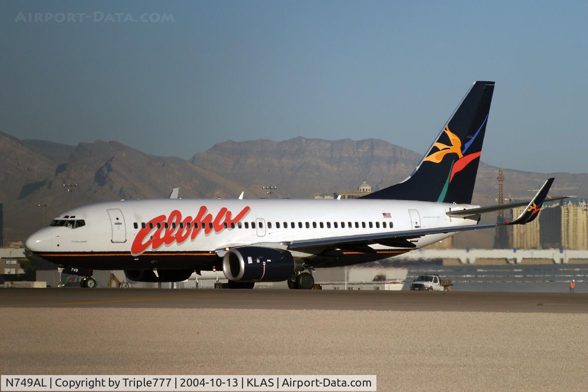 N749AL, 2003 Boeing 737-76N C/N 32738, Aloha Airlines