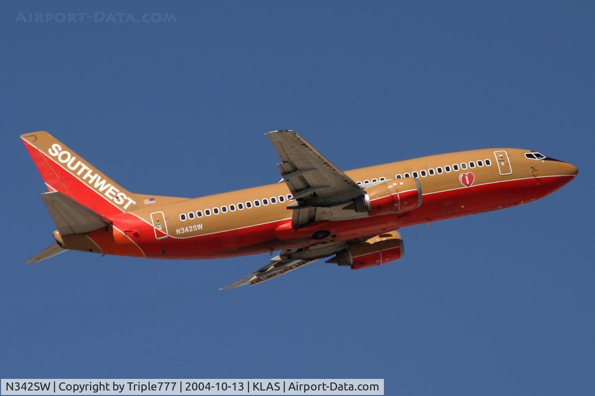 N342SW, 1989 Boeing 737-3H4 C/N 24133, Southwest Airlines