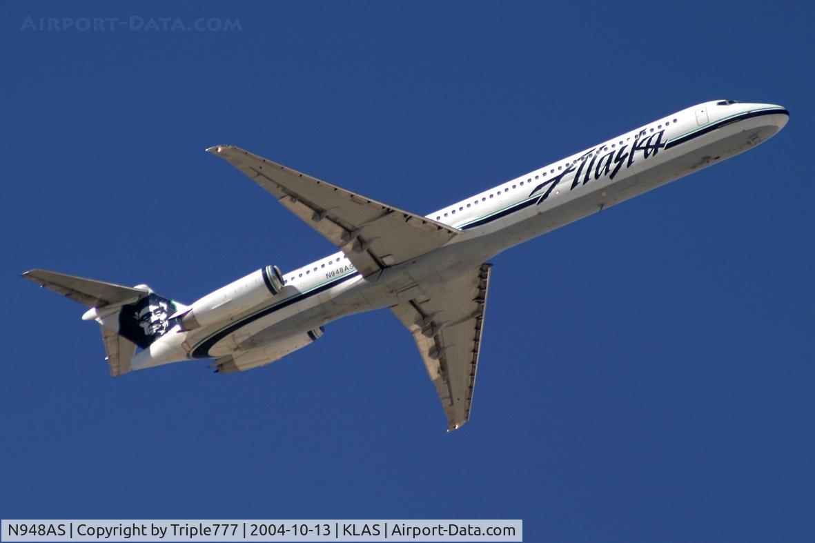N948AS, 1990 McDonnell Douglas MD-83 (DC-9-83) C/N 53021, Alaska