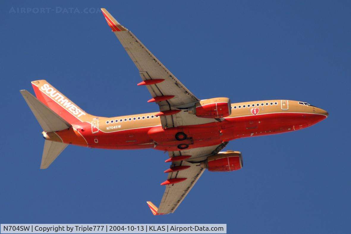 N704SW, 1998 Boeing 737-7H4 C/N 27838, Southwest Airlines