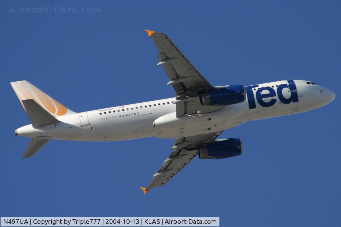 N497UA, 2002 Airbus A320-232 C/N 1847, TED