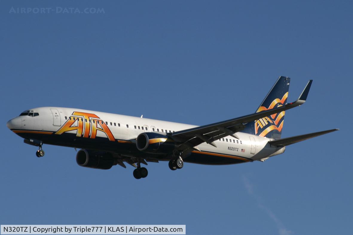 N320TZ, 2002 Boeing 737-83N C/N 32610, ATA Airlines